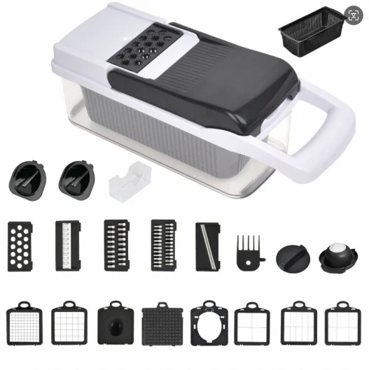 Hot Selling 22-in-1 Multifunctional Vegetable Cutter Small Kitchen Accessory Set with Carrot Grinder for Fruit Vegetable Tools