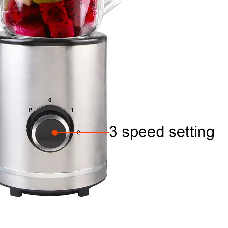 42866 3 speed setting Fruit Blender Juicer Ice Blender Electric Blender with 800ml glass jug