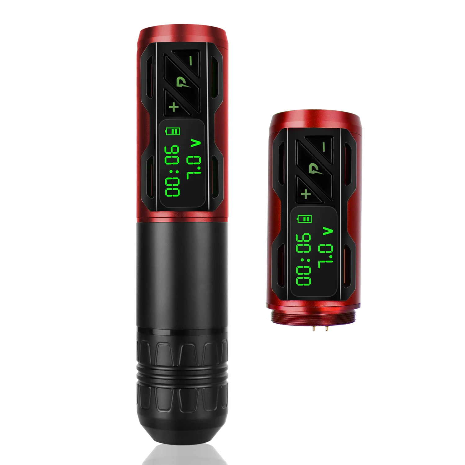 PS2 Rechargeable Rotary Tattoo Machine LED Display Tattoo Tools Strong Motor 1800 mAh Rotary Tattoo Gun for bady art