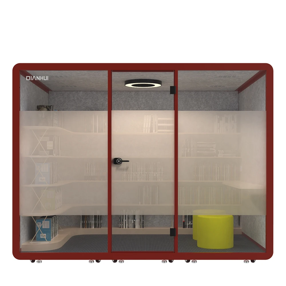 15.65CBM Movable music acoustic phone booth could be used in the music industry made by Thickened aluminum profile