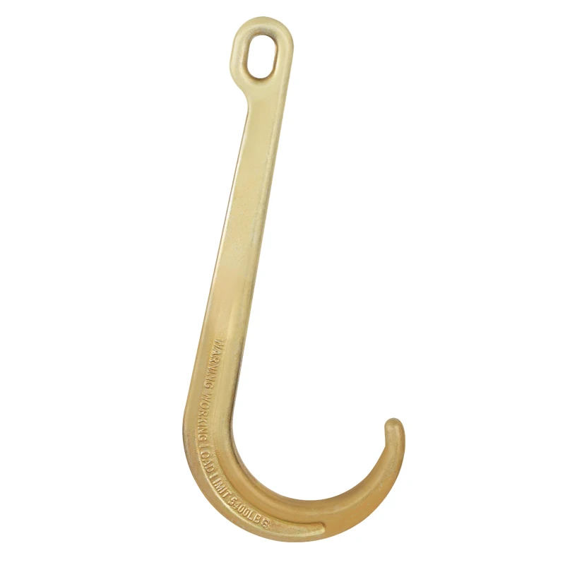 Factory Direct Sales 8inch 15inch Alloy Steel Forged Galvanized J Hook Heavy Duty G70 Tow Hook