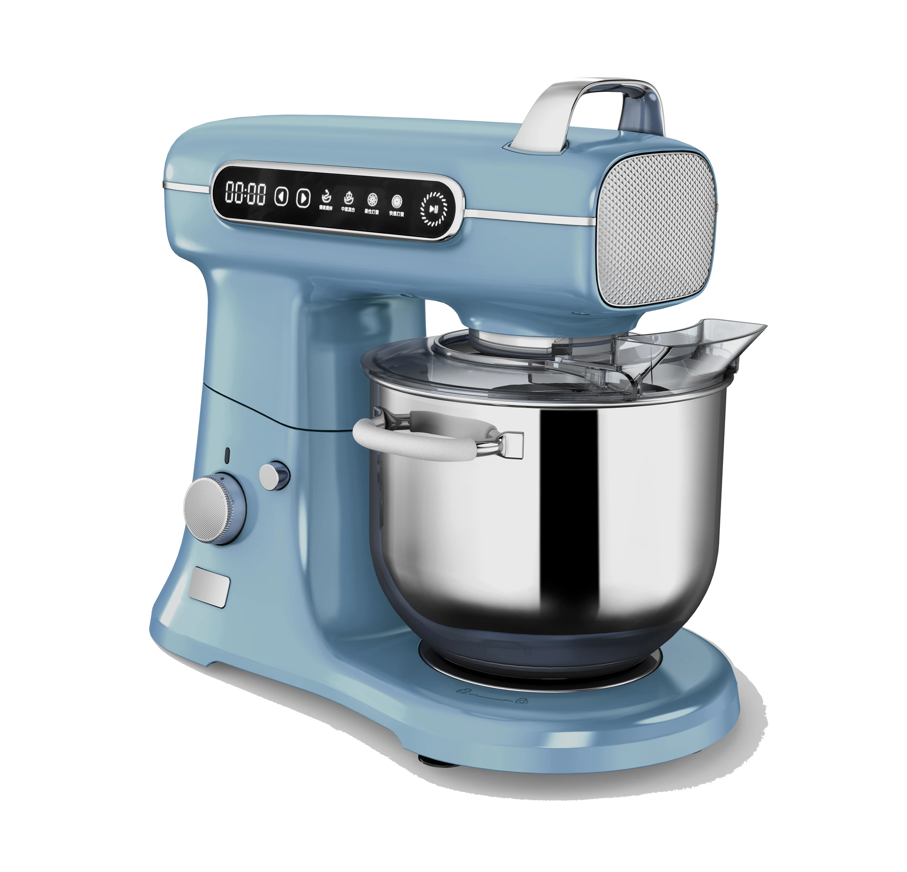 Multi Functions Die Cast Stand Mixer With 11 Speeds and Timer For Planetary Mixing DC motor 1500W