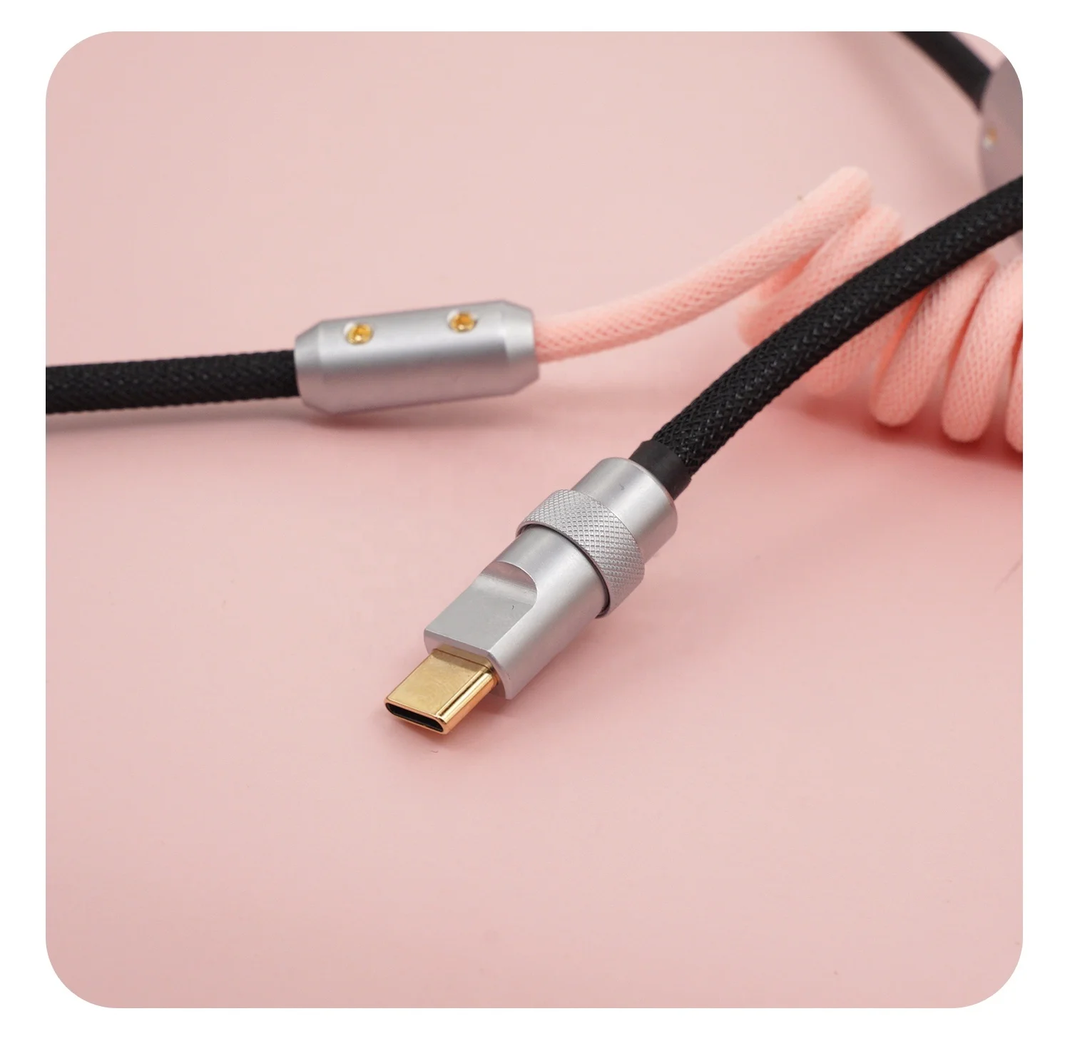 coiled 1b phg fgg  keyboard switches usb cable male female  connector micro mini usb