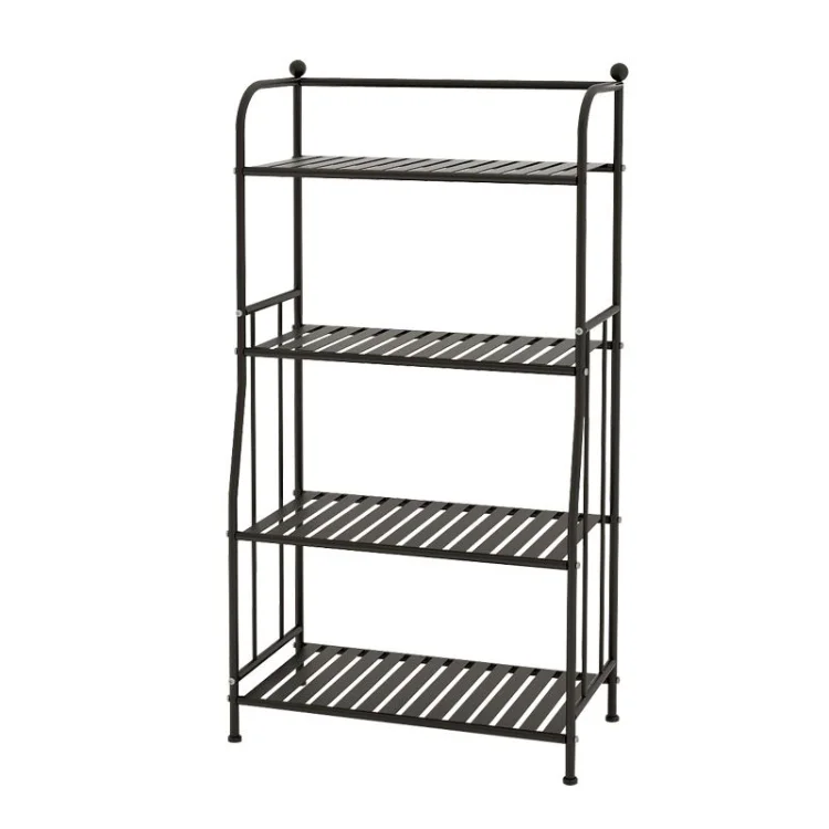 4 Tier Bookshelf,Industrial Tall Book Shelf Storage Organizer Rack,Metal Wood Accent Modern Display Shelves Elegant