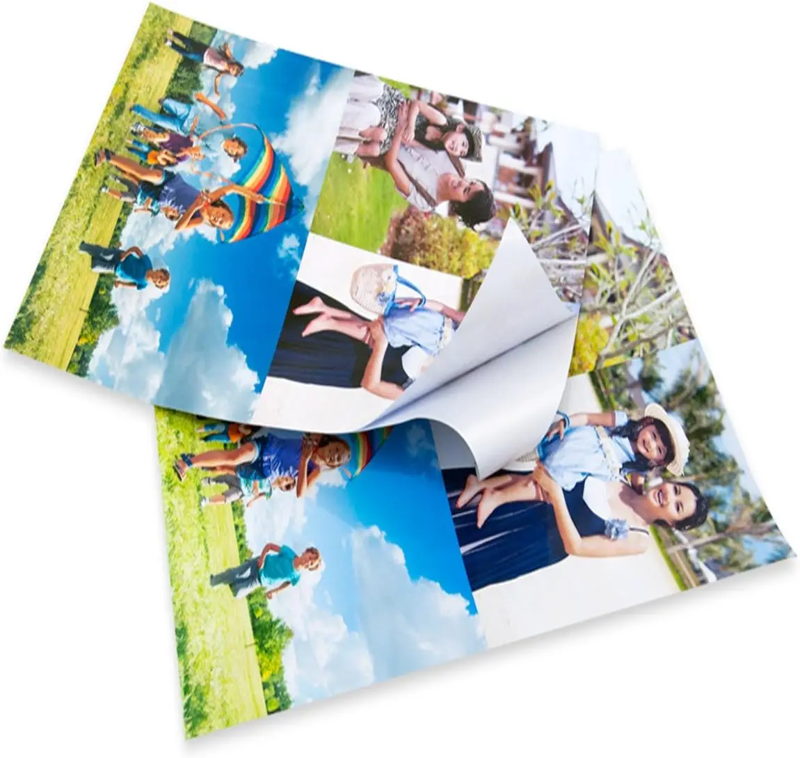 Hot sale high quality  150g A4 Inkjet Glossy Self Adhesive Sticker Photo Paper