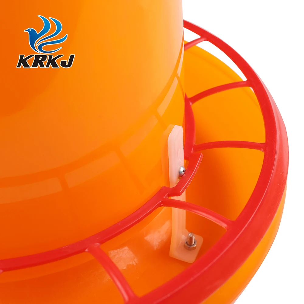 KD628T Anti-uv Thick Plastic Strong 3kg 6kg 10kg Chicken Automatic Feeder and Drinker Trough for Poultry