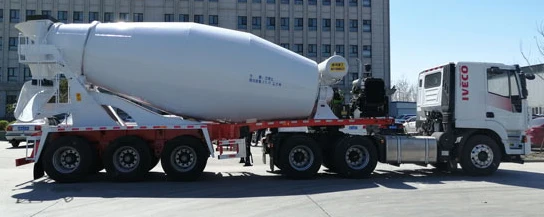 14 M3 tri-axle concrete mixer semi trailer