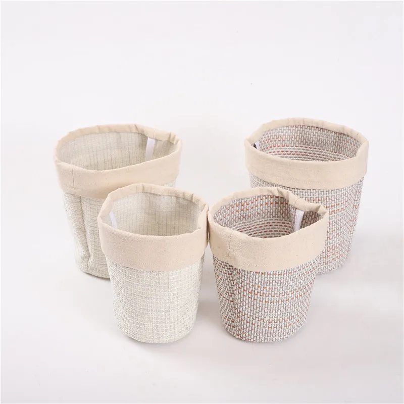 
Hot Selling Fabric Flower Pot For Green Plant Home Decoration 