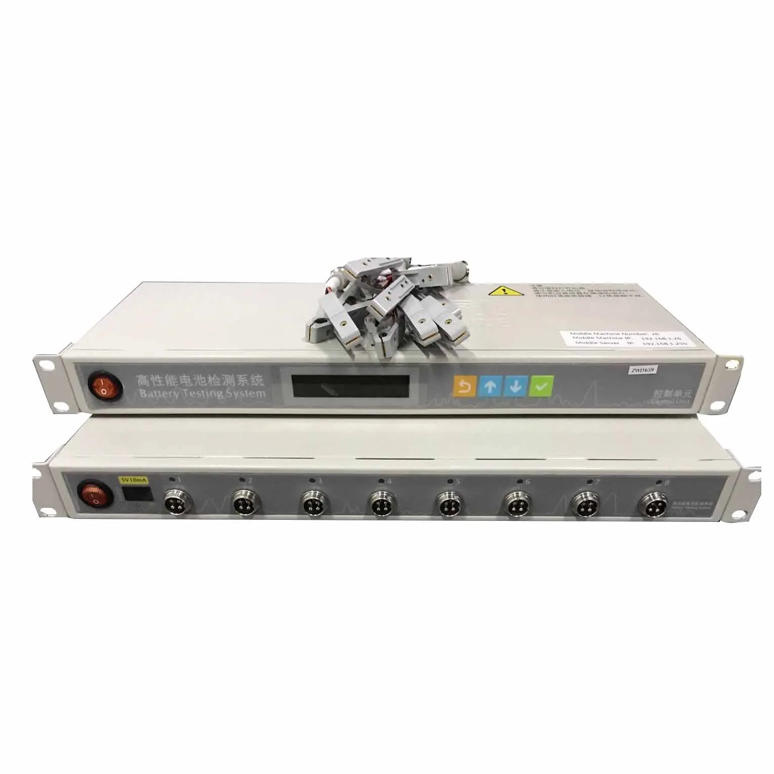 8 Channel 5V 10mA 18650 Li-ion MA Battery Capacity Testing Machine Button Cell Charge Tester