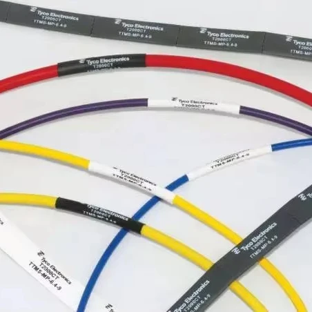 Hot Selling Clear Cable Labels Self-Laminating Adhesive Wire Tags Easy Identification Custom Sticker Stamping Economical
