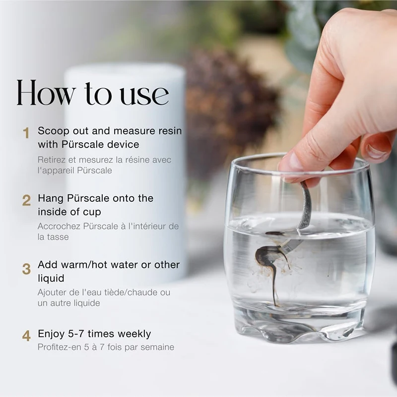 Laser Printing Personal Label Stainless Steel Shilajit Spoon Metal Scale Spoon Hanging Cup Spoon For Shilajit