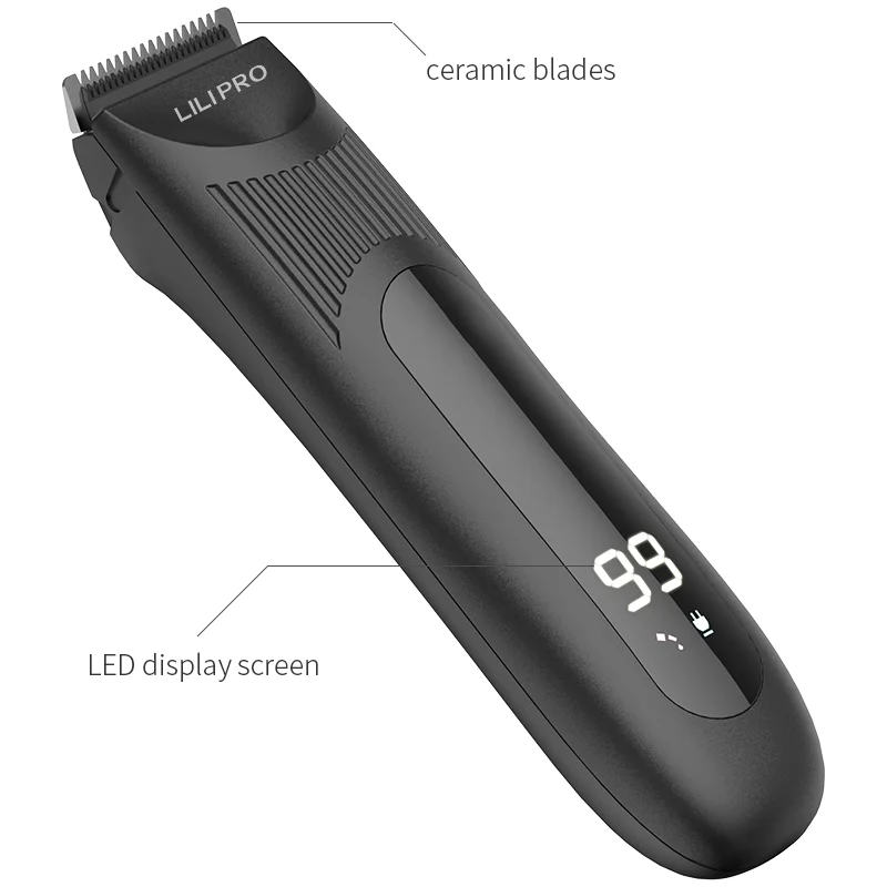 LILIPRO B3 Groin & Body Hair Trimmer Powered Ceramic Blade Hair Trimmer Waterproof Shaver Male Sensitive Private Parts scape