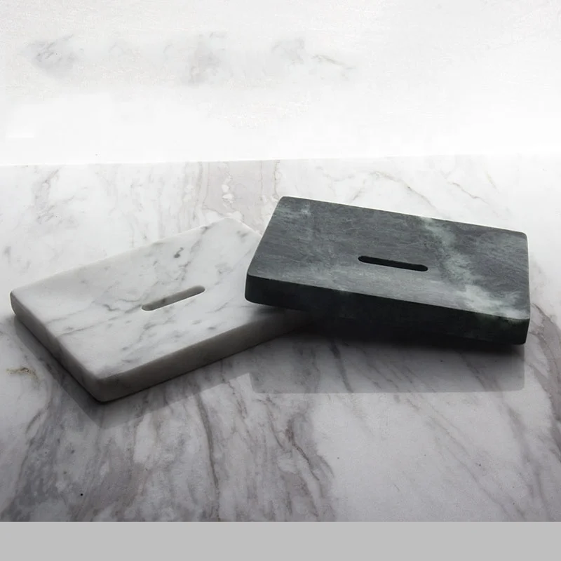 Natural marble soap dish hotel bathroom soap holder handmade bath accessories