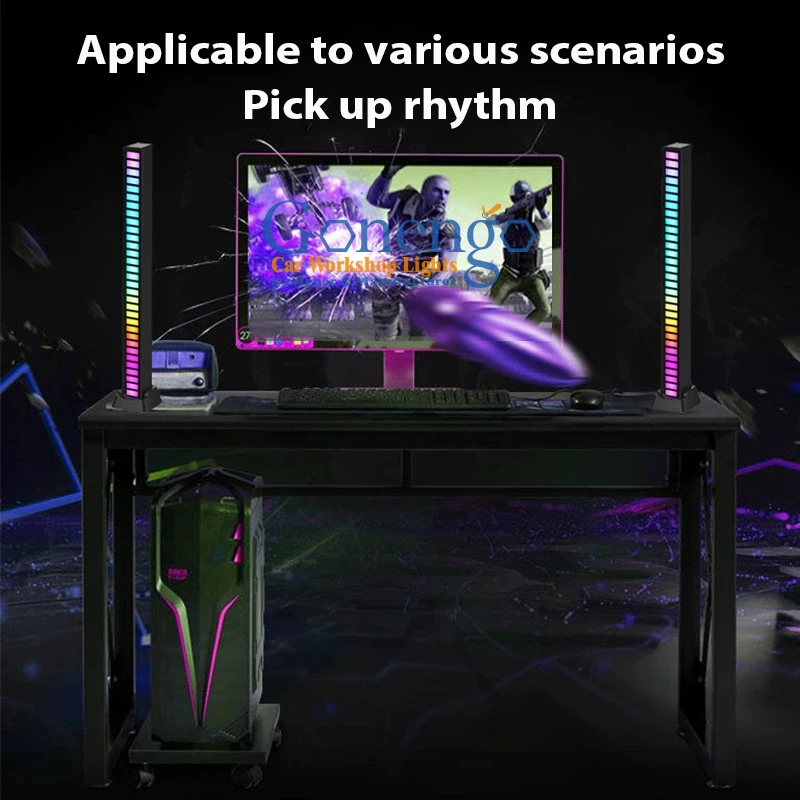 Hot Sale 16 Bit Sound Field Ambient Light Rgb Led Strip Light Music Sound Control Rgb