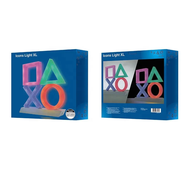 XL Icons light new Product Decoration PS4 Computer Room Icon Light USB Charging Sound Control LED Game Decor Lamp