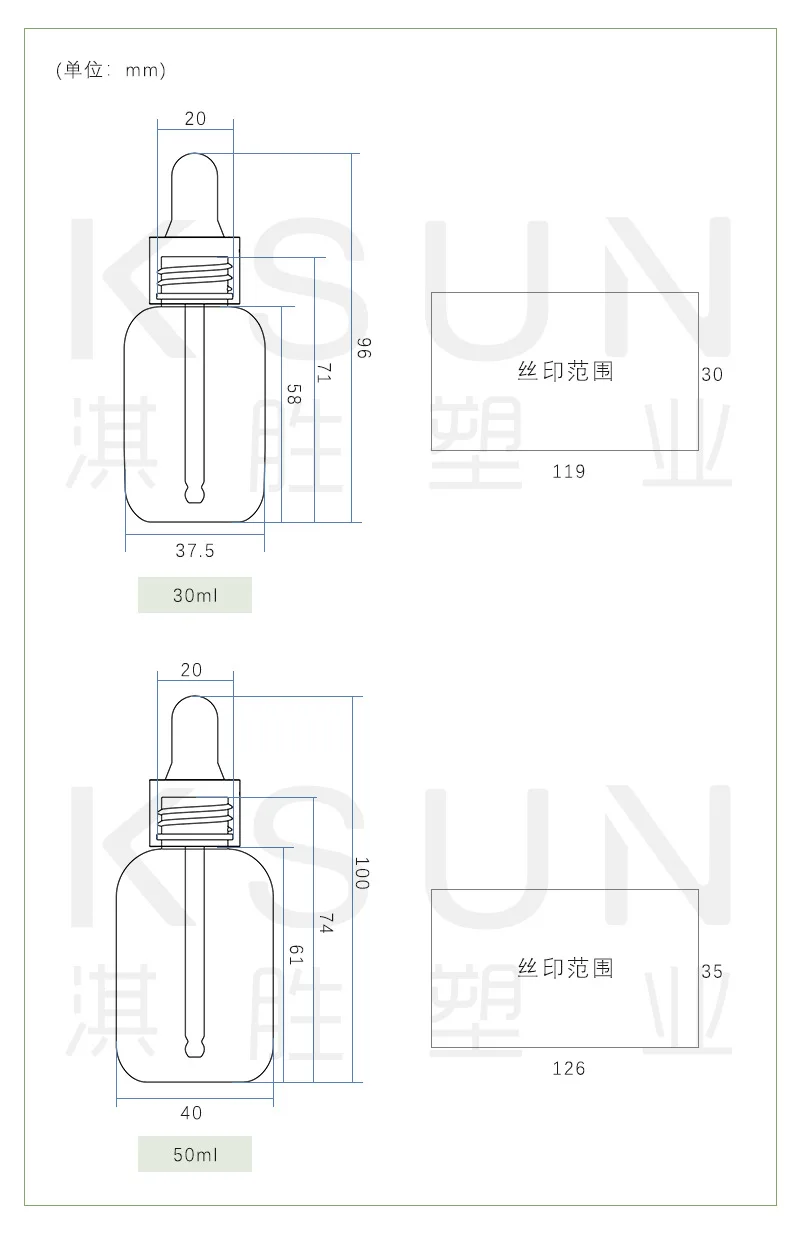 Luxury Products Skin Care Premium Cosmetic Hair Serum Plastic Oil 50ml 30ml Dropper Bottle Pipette Bottles BJ27