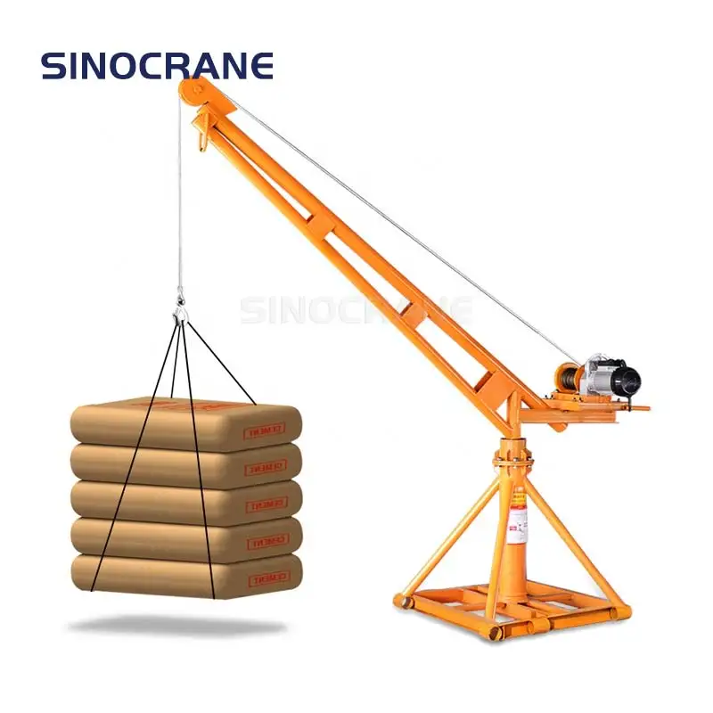 Portable Mini 360 Degree Rotate Arm Cranes 100KG 200KG 400KG 600KG Lifting Goods