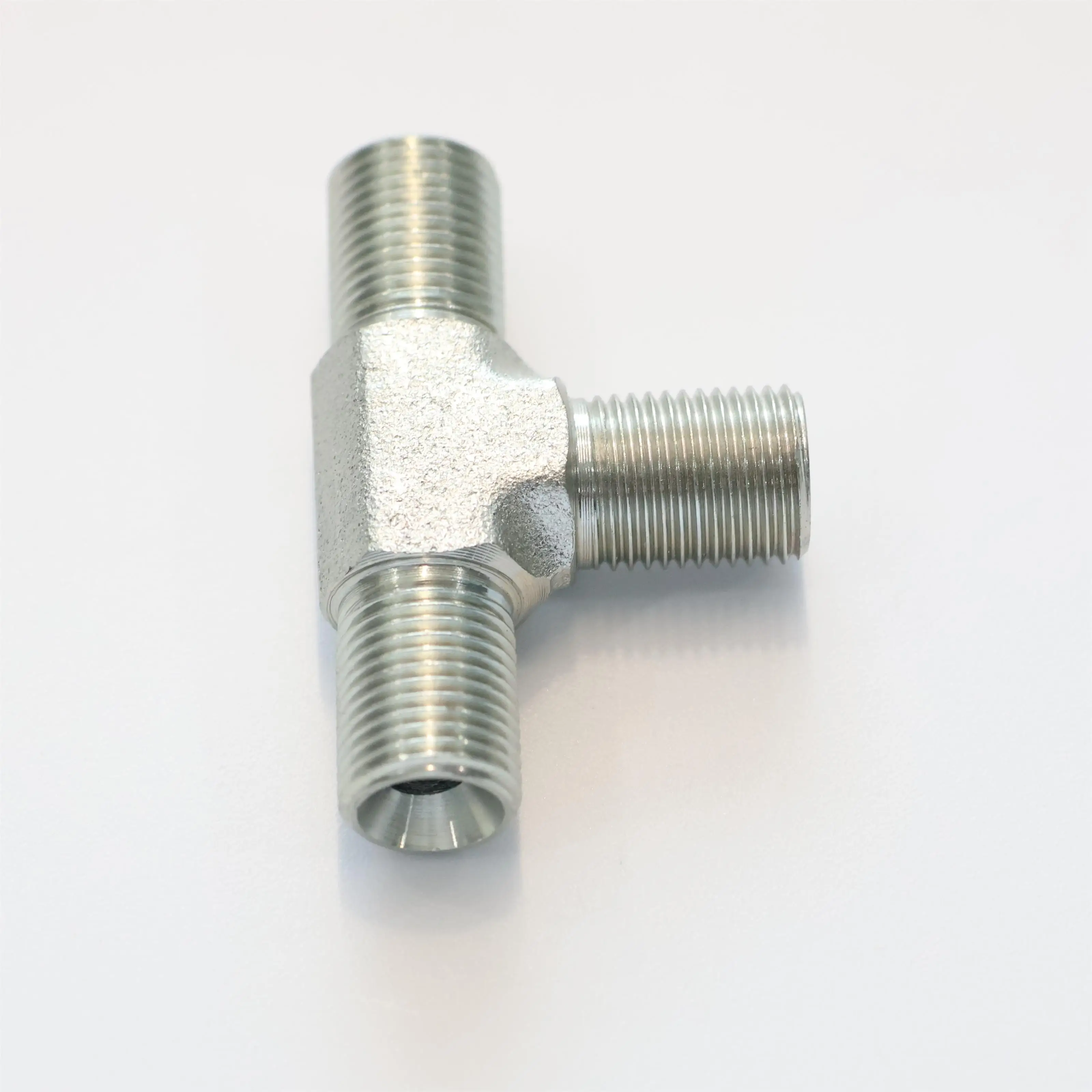 Customized Carbon Steel Threaded Pipe Tube  Adapter Hose Crimp Male BSPP To Male BSPP AB Series Hydraulic Fitting Bulkhead nut