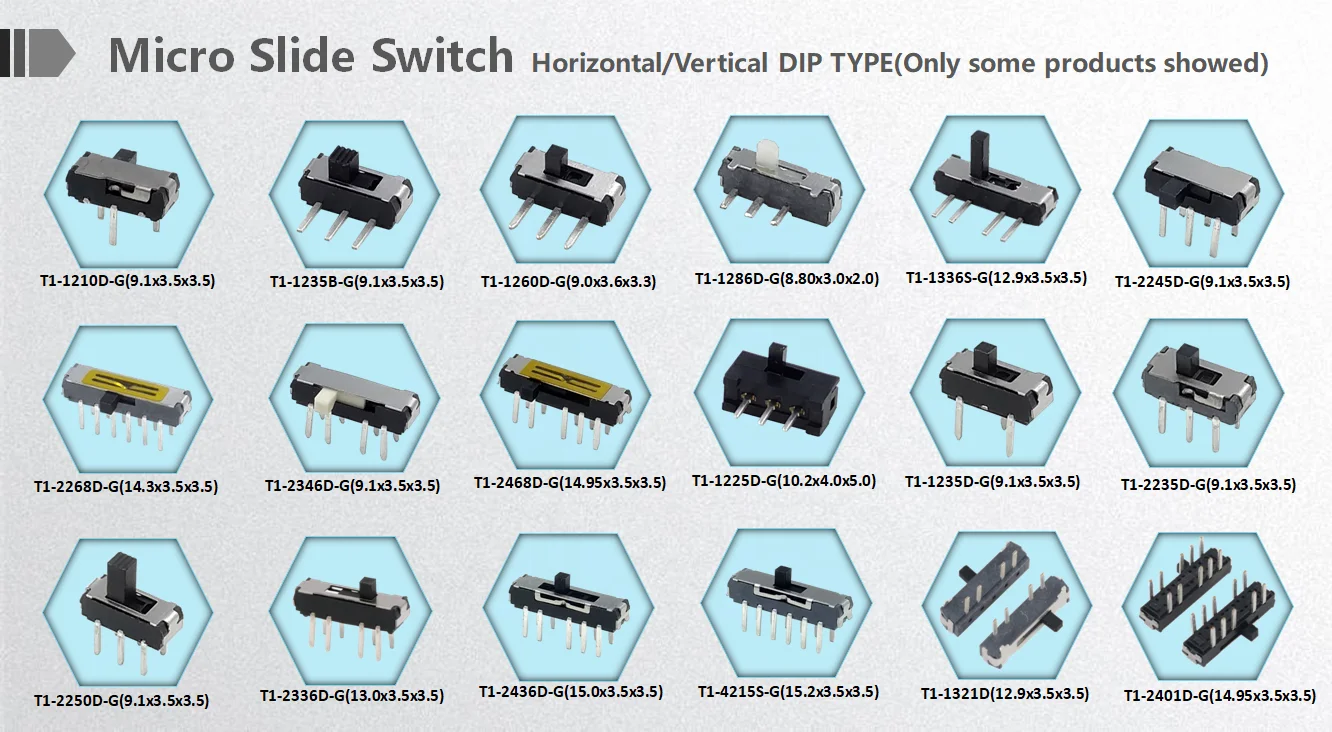 Msk-1291s 7 pin правый угол smd smt мини ползунковый