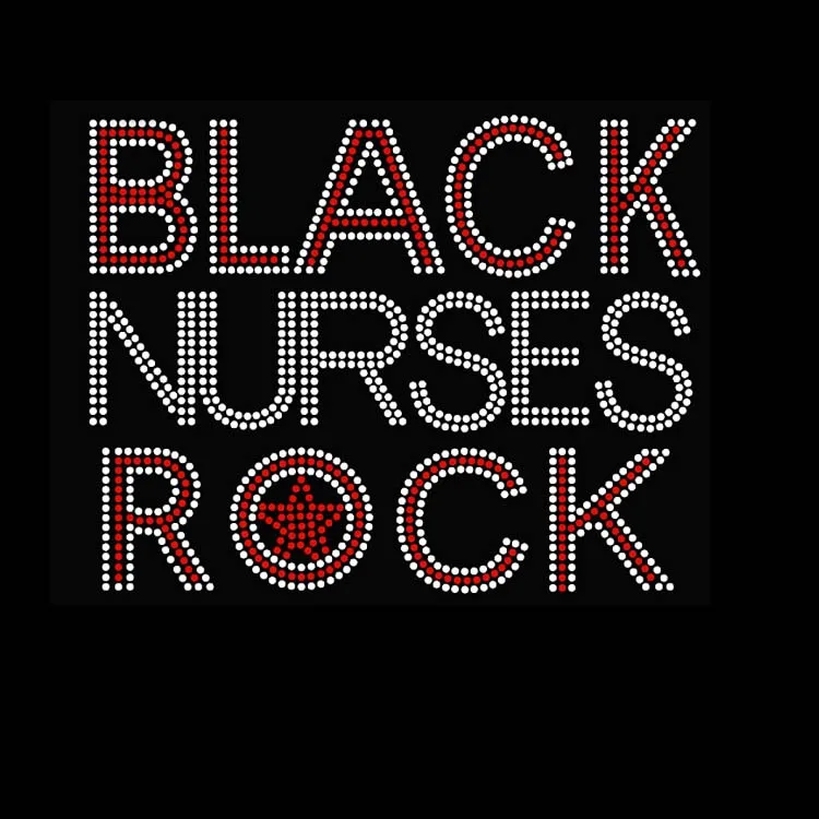 RN Nurse rhinestone transfer for t-shirt