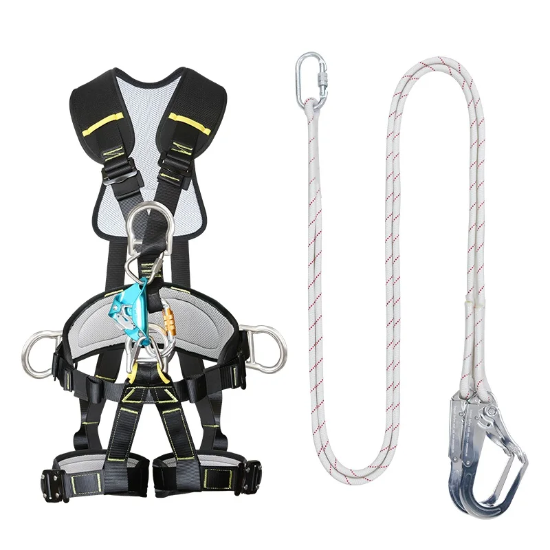 outdoor Anti Fall removable rappelling rescue expansion aerial work body harness safety belt climbing