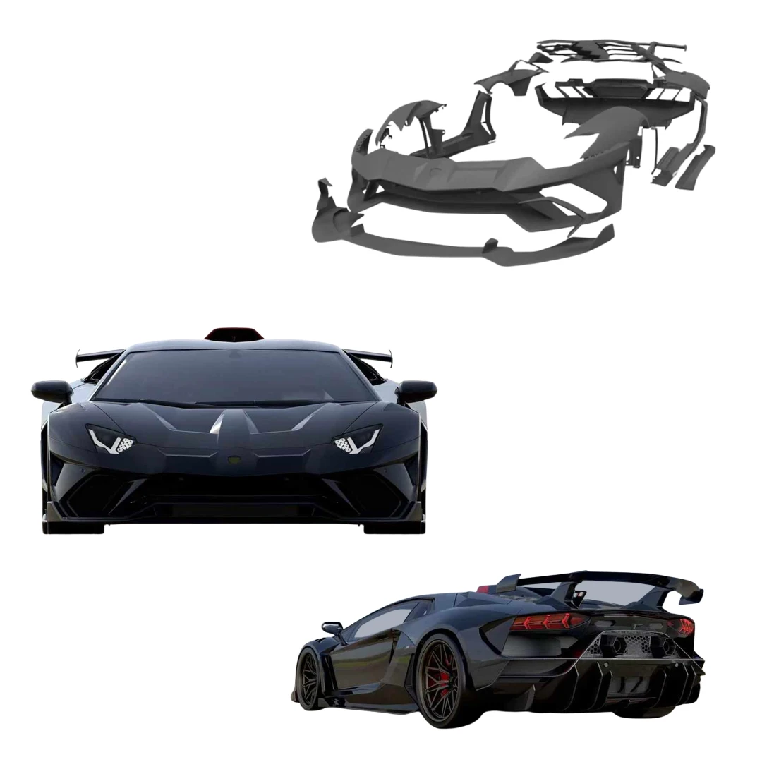 New Arrival Body Kit For Lamborghini Aventador LP700 LP720 LP740 SVR Style Body Kits Car Bumper Fender Side Skirts Spoiler