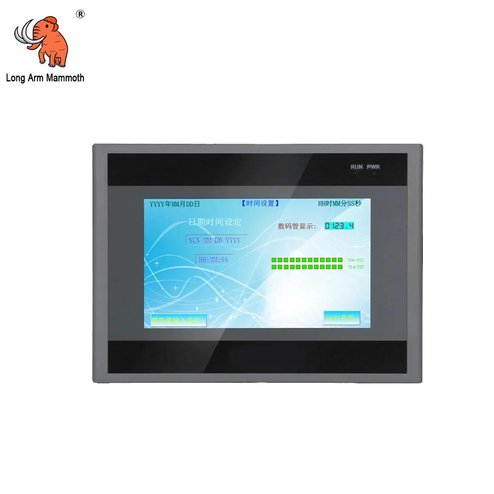 QM3G-70KFH-60MR MT 7 Inch 30DI 30DO Relay Transistor Output RS485 RS232 Industrial All-in-one PLC Touch Screen