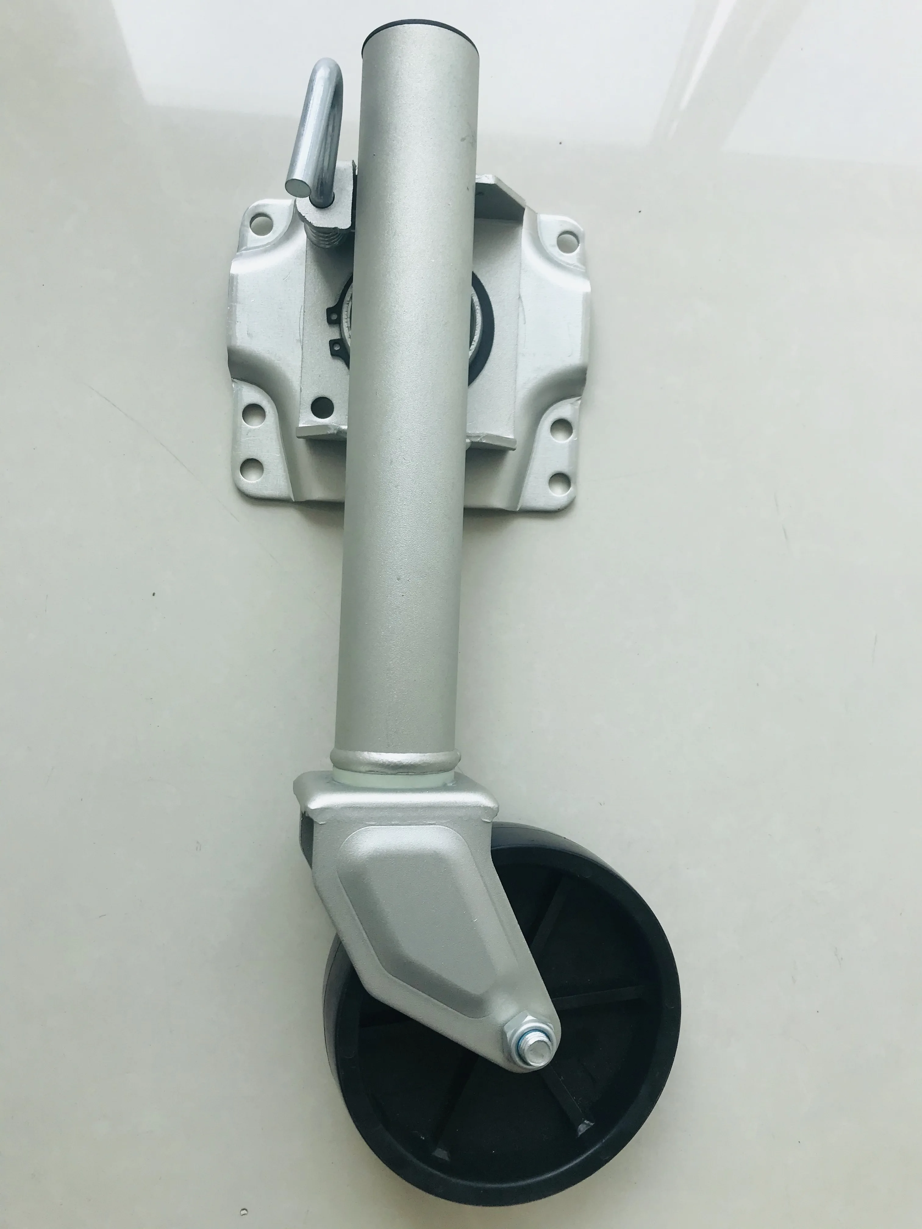 mini swivel trailer stand Trailer Jack 400 LBS with 6 inch poly wheel