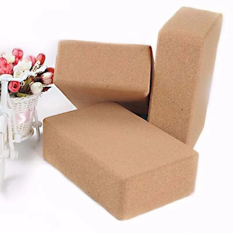
Eco-friendly Natural Cork Wood Yoga Block And Strap Set With Bag Cork Yoga Block 