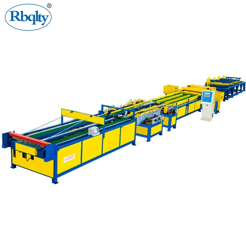 Auto 5 Air Duct Making Machine New Condition HVAC Machinery Supplier Aluminum Pipe Material with Key Motor Component