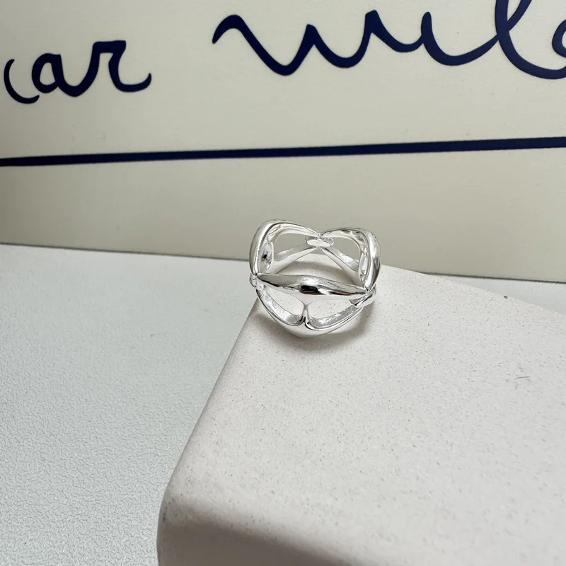 925 sterling silver fashion pig nose ring korean sense of designfashionablestylish ring wholesale