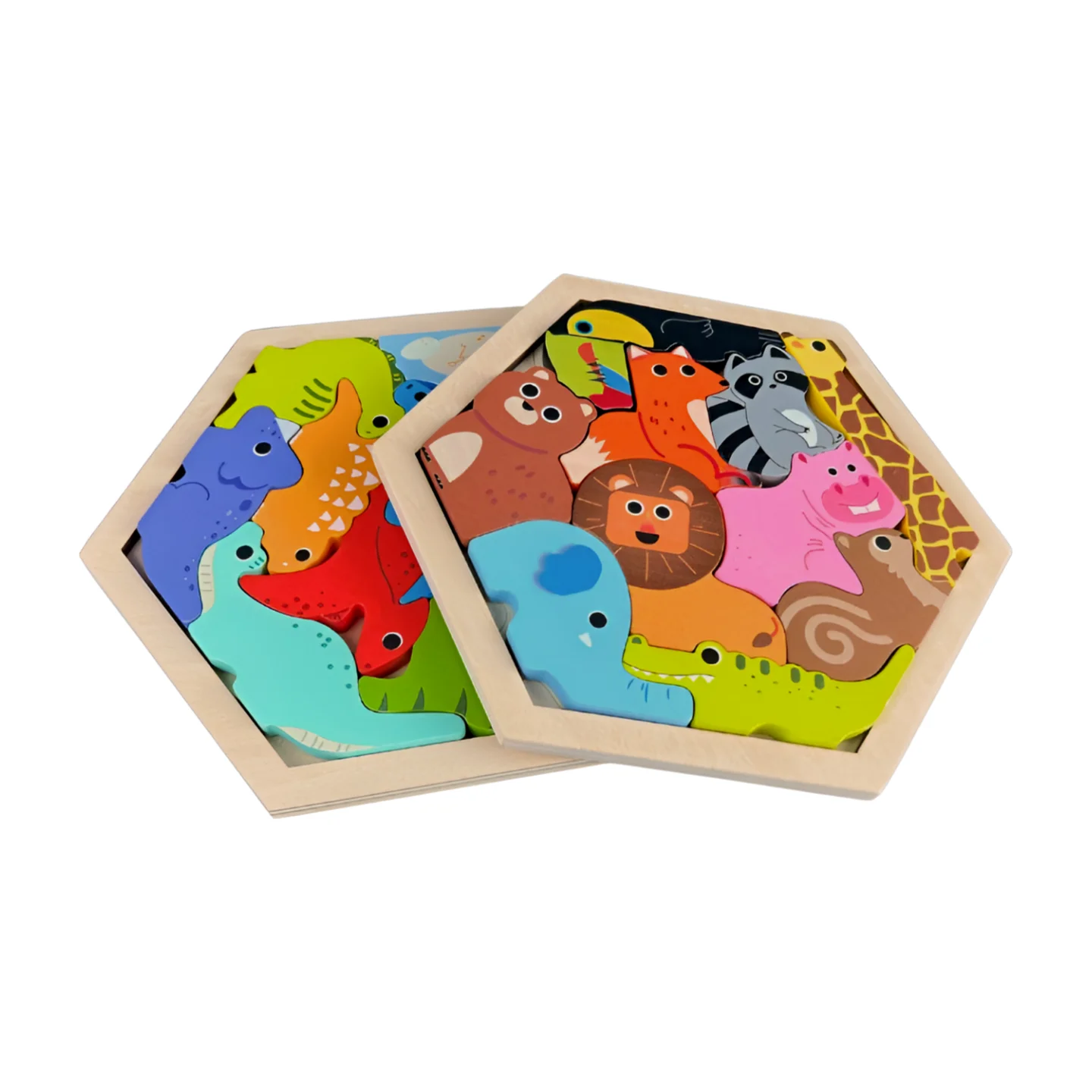 Children Educational Montessori Toys Cartoon Wooden Jigsaw Puzzle for Kids Astronaut Worker