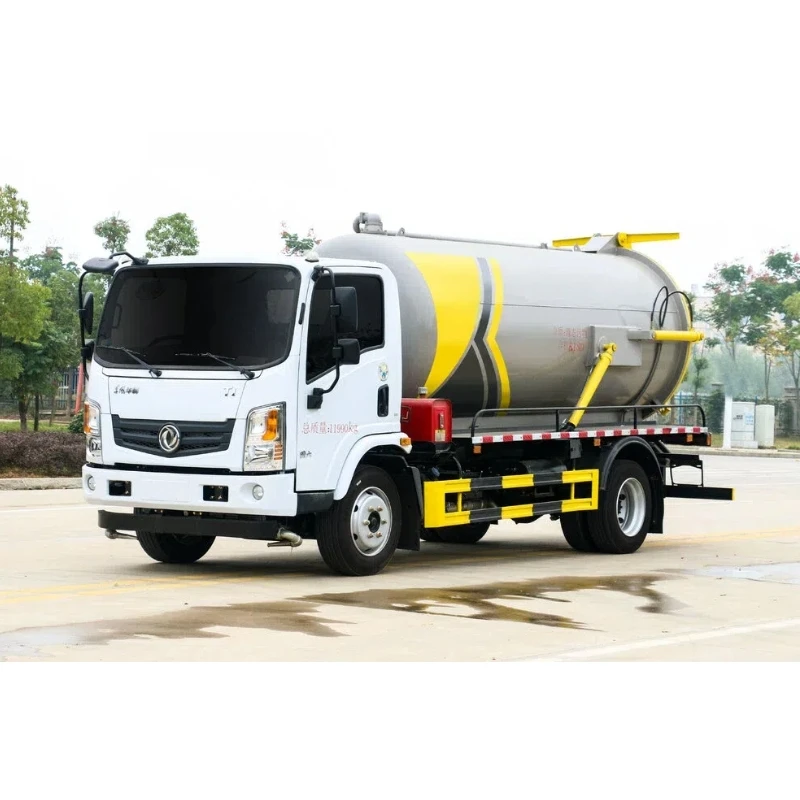 Экспортный всасывающий грузовик 4*2 шасси 3800 колесной базы Dongfeng Huashen 9 кубический