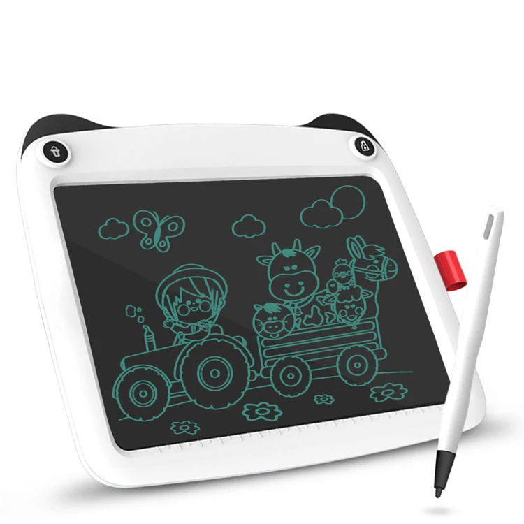 Portable 9 Inch Kids Lcd Educational Electronic Drawing Doodle Board Magnetic Digital Reusable Writing Tablet Memo Graffiti Pad