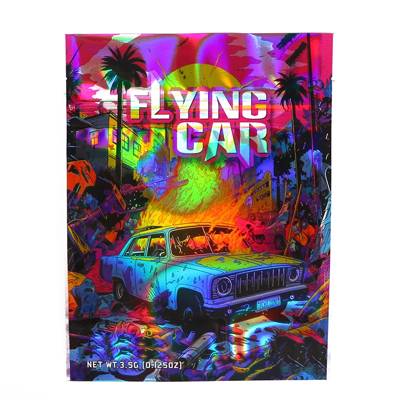 Factory Wholesale Mixed Packaging Random Delivery Empty Aluminum 3.5g Edibles Pouch Plastic Candy Cookies Zipper Mylar Bag