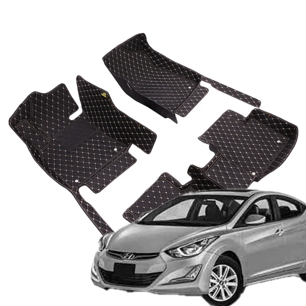Car interior Accessories Car Leather Single Layer Car Floor Mats For Hyundai Elantra