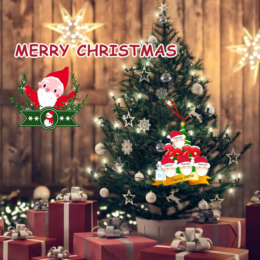 
Personalized surviving family DIY Christmas tree pendant, a creative gift for the family 