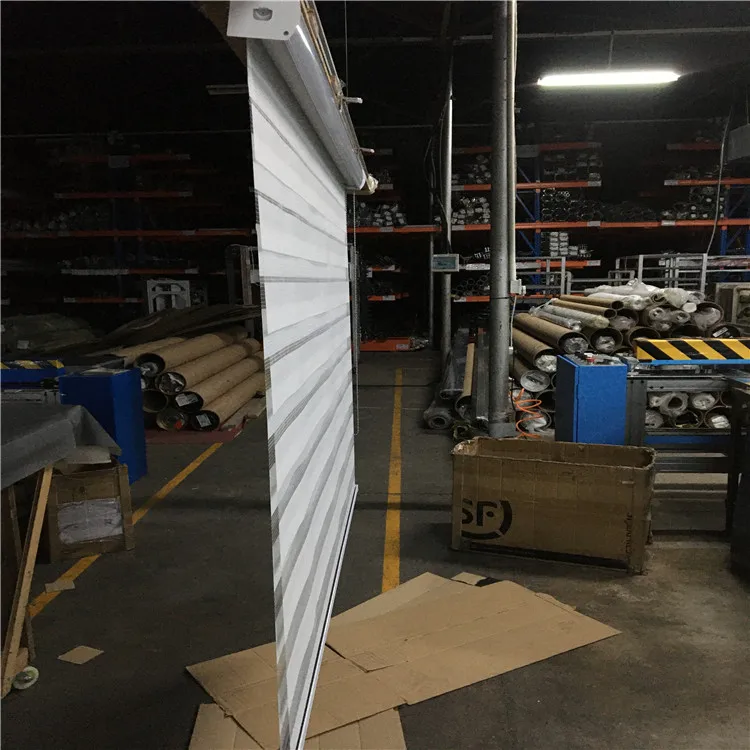 Plastic Chain Control Zebra Roller Blinds Shades Roller,zebra Blinds Fabric French Window Horizontal Pattern All-season Support