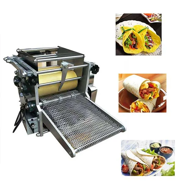 Commercial grain product automatic roti bread flour industrial corn tortilla making machine press maker