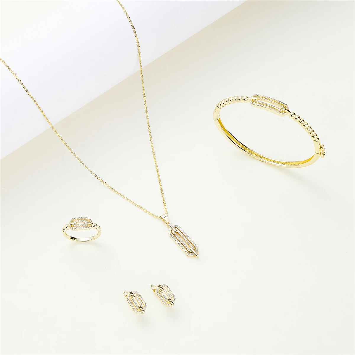 March 2022 Fashion Jewelry Set Bracelet Ring Earring Necklace Wedding Party Jewelry Exquisite Moroccan National Style