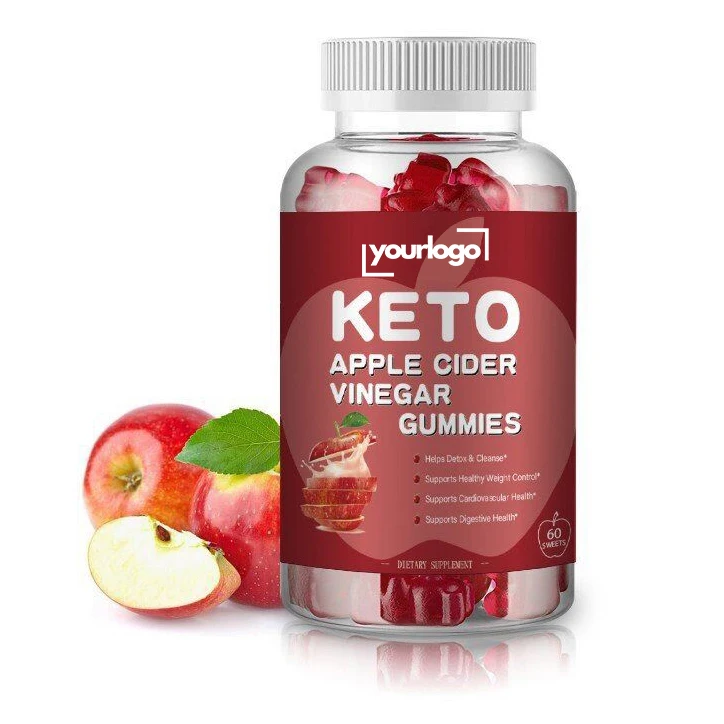 OEM Organic Keto Gummies with Apple Cider Vinegar & Mother, No Sugar, ACV Vitamins Candy, Bulk Korea ACV Gummies