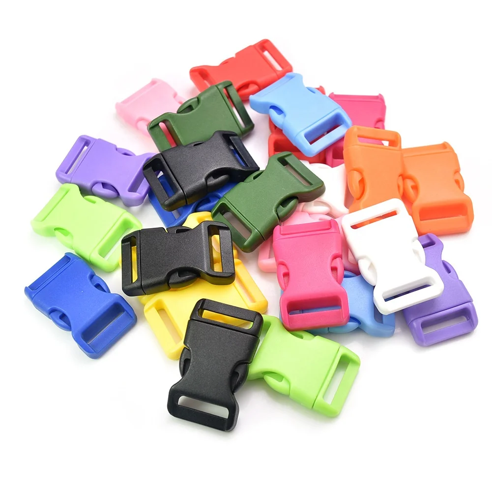 In stock 20mm Custom Color Size Colorful Quick Release Buckle Adjustable Plastic Side Release Buckles For Bag