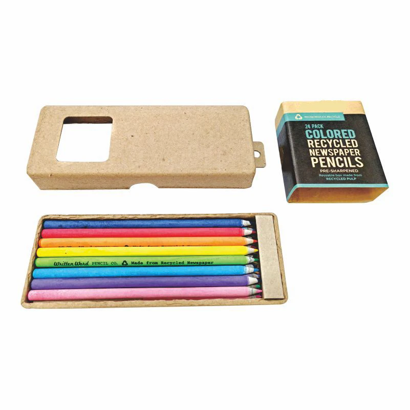 Customized Children Small Wooden Mini Natural Wood Colored Pencil Set rainbow Drawing Coloured Tube Color