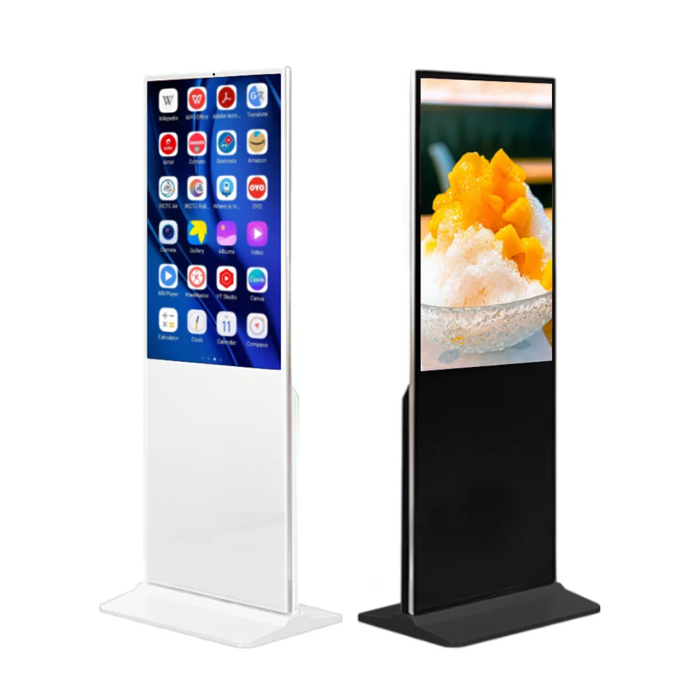 43 50 55 65 75inch Indoor Electronic Advertising Boards LCD Digital Signage Floor Electronic Display Advertising Screen Display