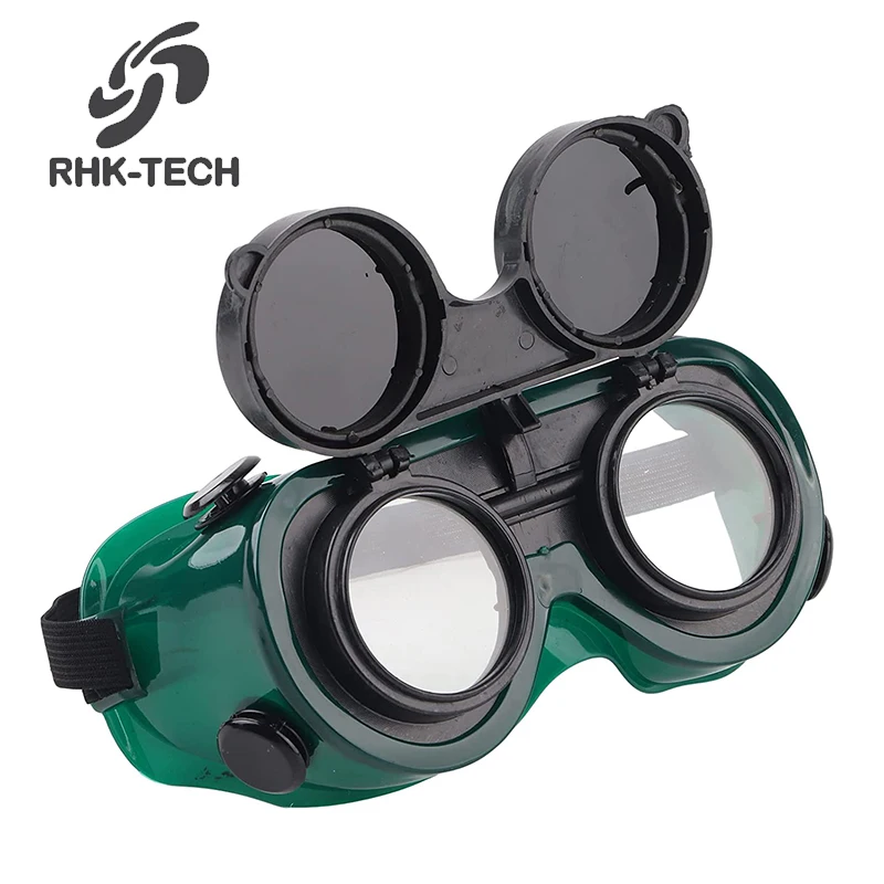 RHK 2024 Wholesale OEM Direct Supply Eye Protection Welding Goggle Gas Cutting Welding Eye Protection Safety Goggles