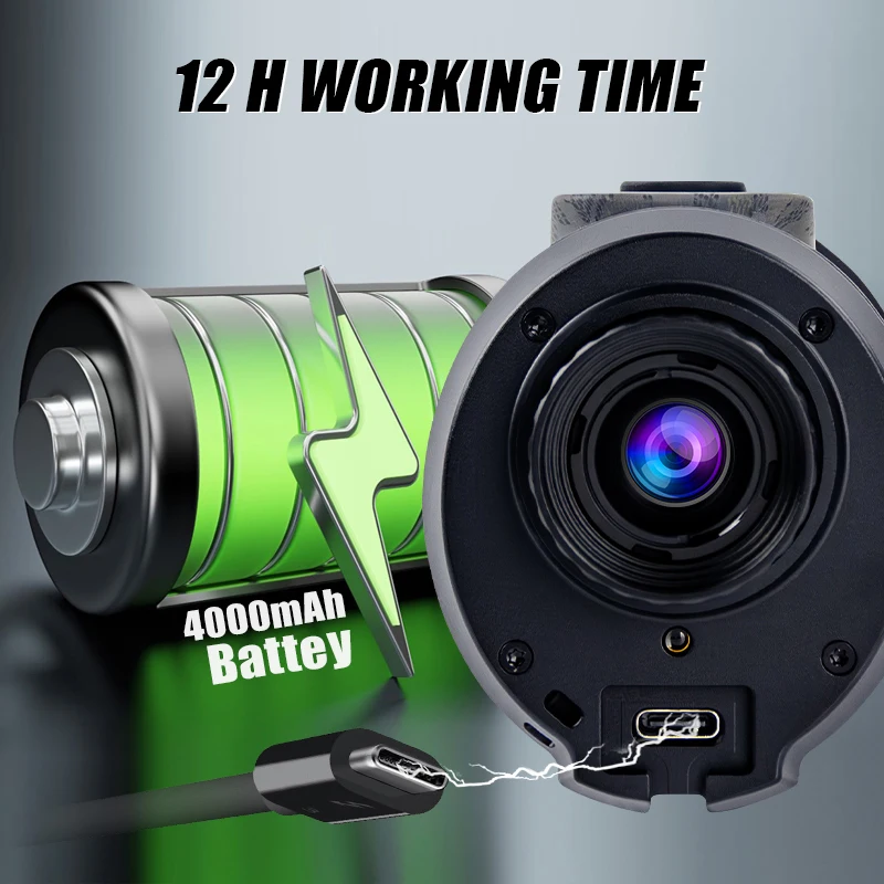 Night Vision Monocular with AI Recognition Battery Capacity 3.7V 4000mAh Light Weight 298g High-definition Hunting Night Vision