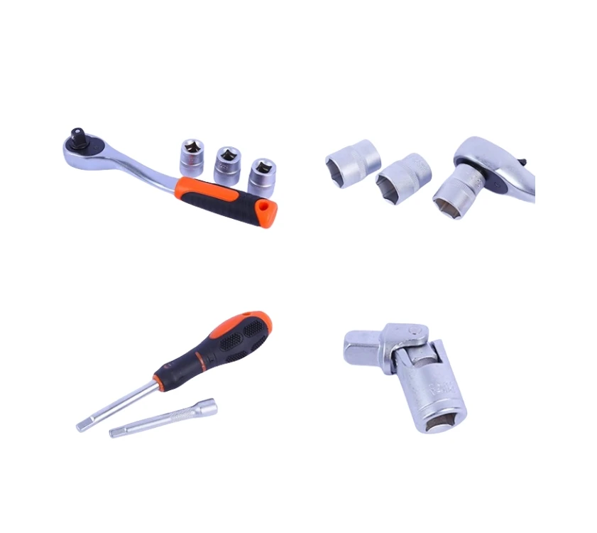 Factory 85 pieces of steam engine repair set iron box household toolbox folding three layers of hardware pliers sleeve