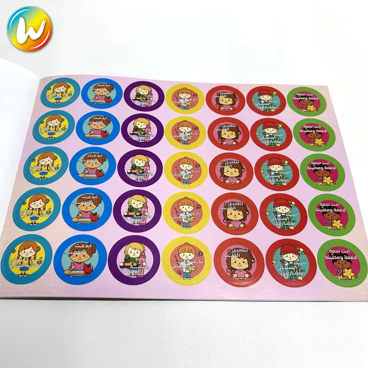 Yimi paper Educational Coloring Drawing Activity Reusable Sticker Book Blank For Kids Printing Children Busy with Sticker