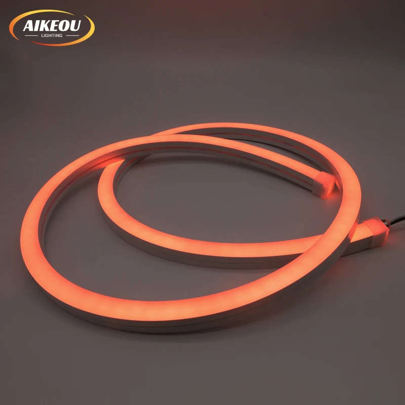 16*16mm silicone flexible neon strip 12v 24v waterproof light emitting diode rope rgb light emitting diode neon strip light