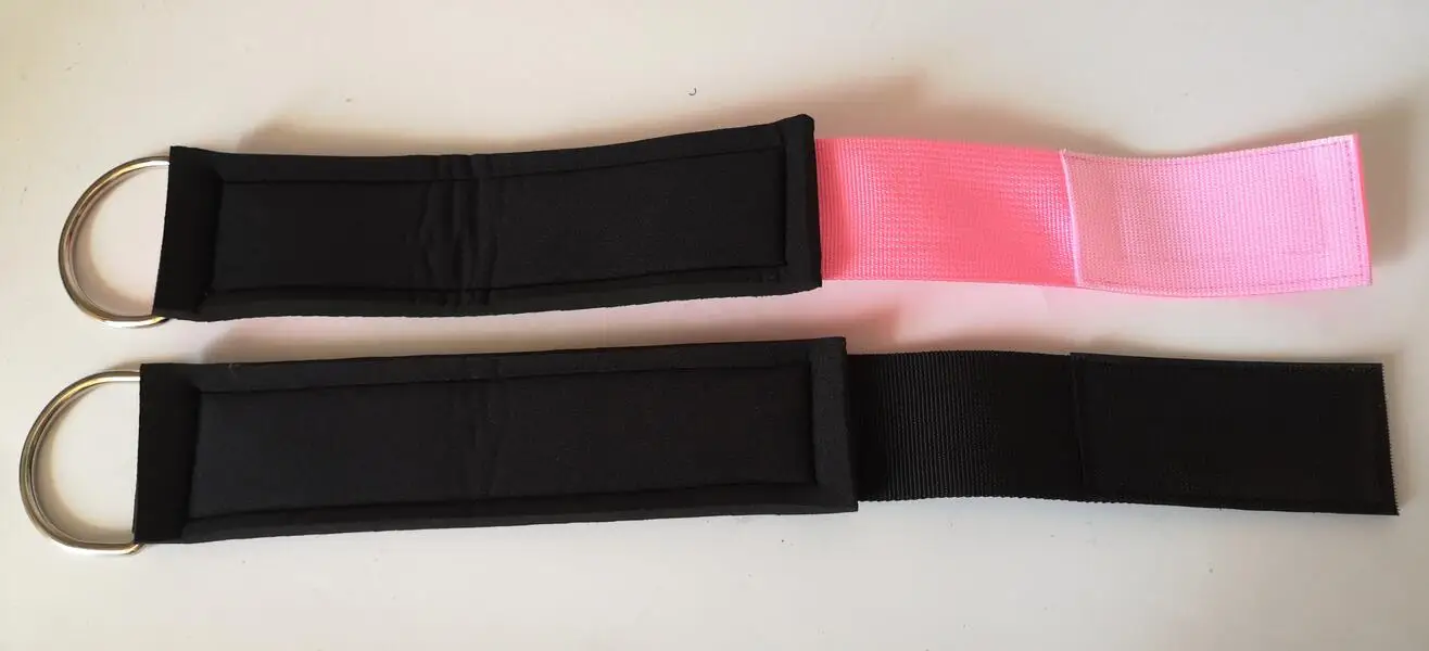 
Pink Glute Leg Workout Ankle Straps for Cable Machine 